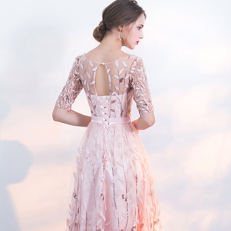 Women’s Wedding Guest Dress with 3/4 Sleeves | Maxi
