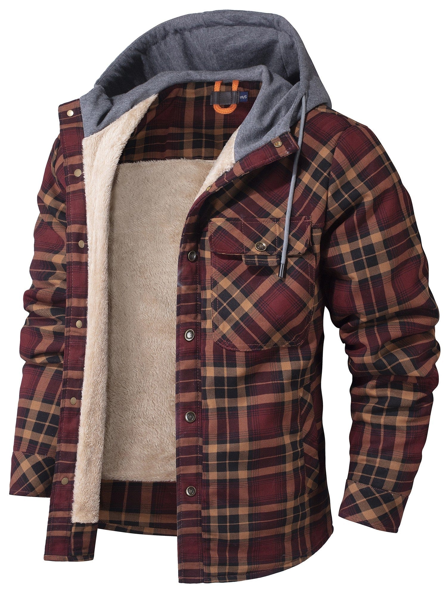 Men’s Hooded Jacket | Zip-Up Pockets