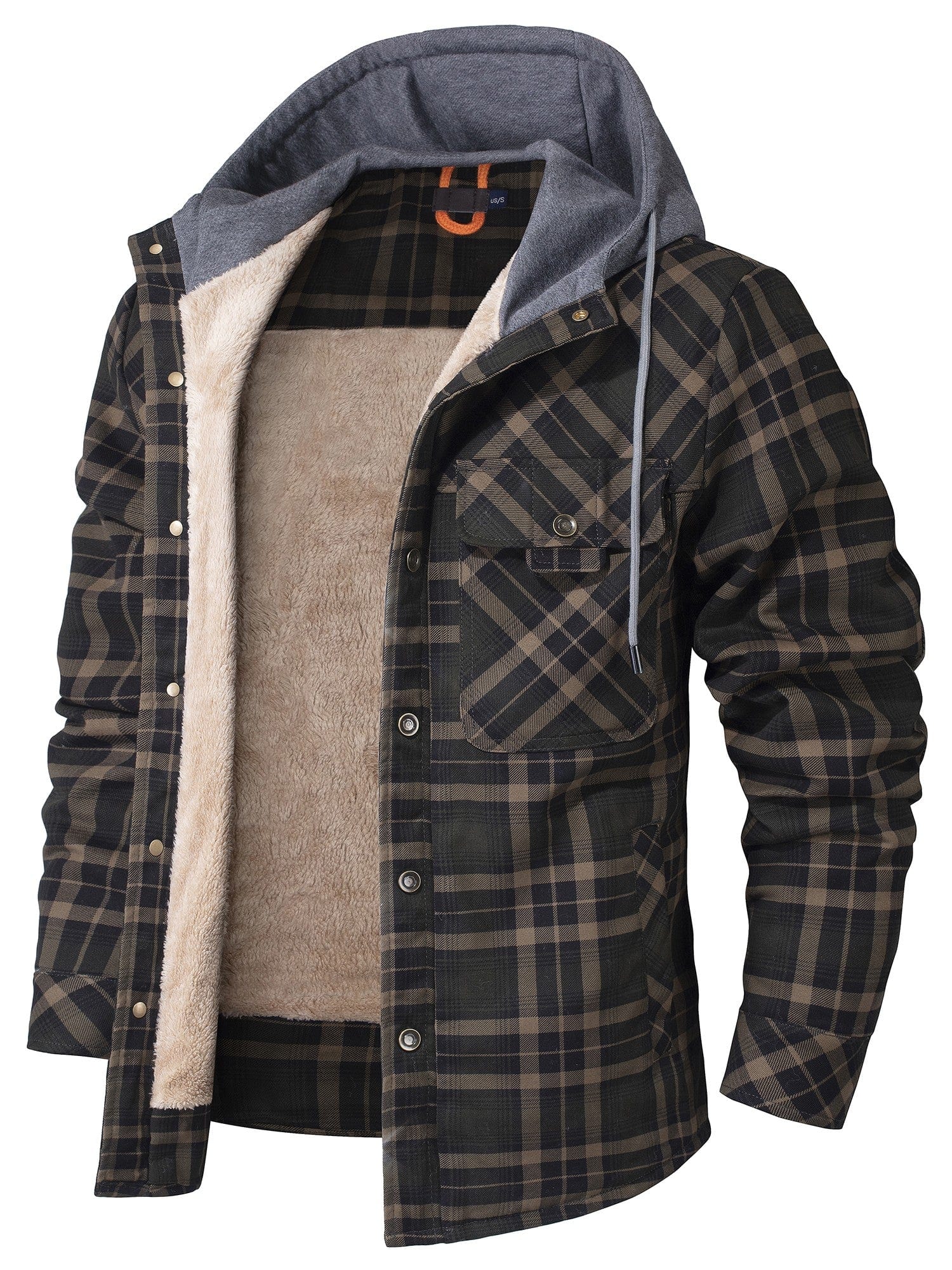 Men’s Hooded Jacket | Zip-Up Pockets