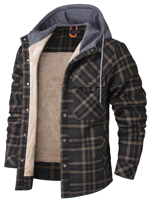 Men’s Hooded Jacket | Zip-Up Pockets