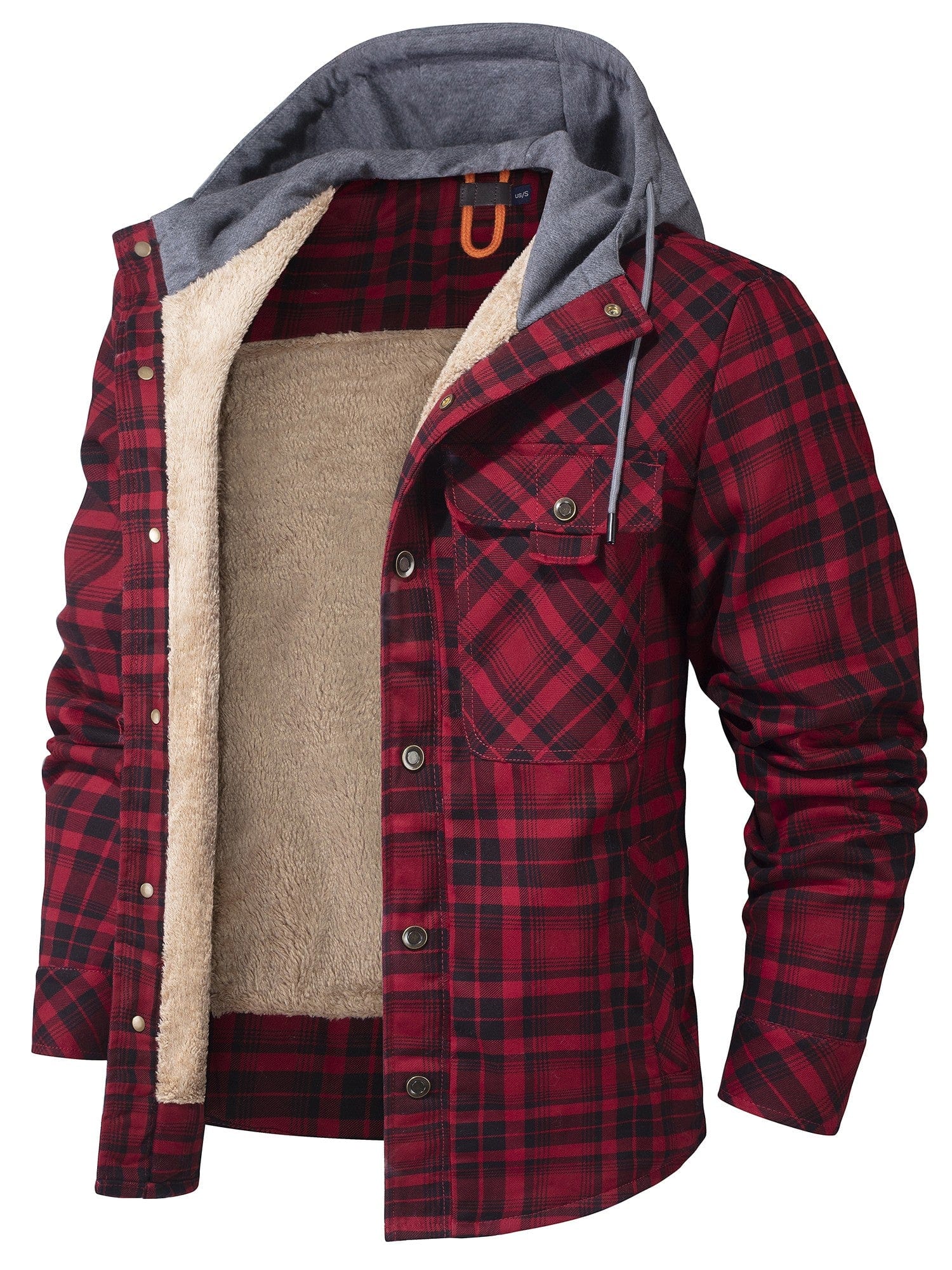 Men’s Hooded Jacket | Zip-Up Pockets