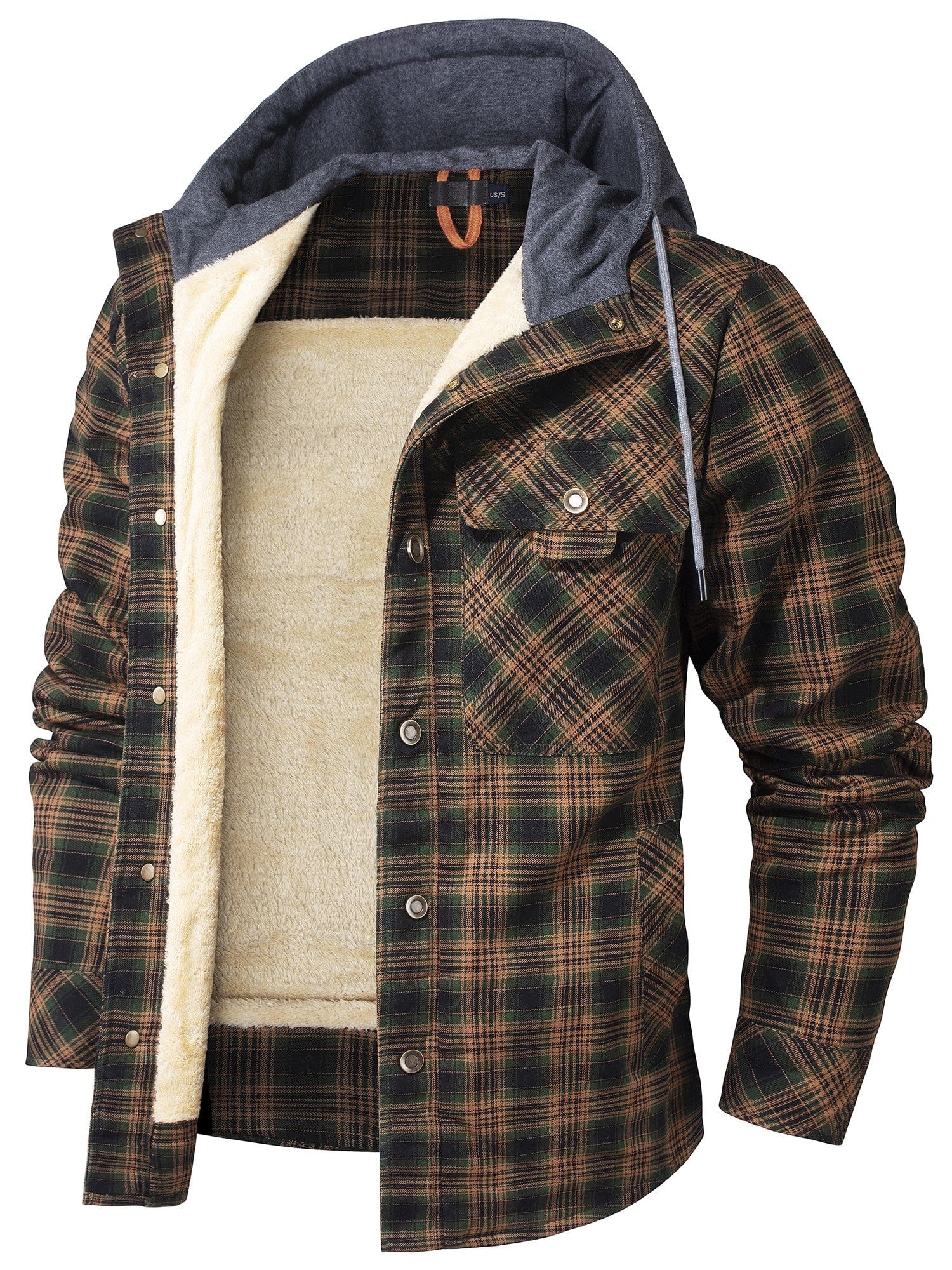 Men’s Hooded Jacket | Zip-Up Pockets
