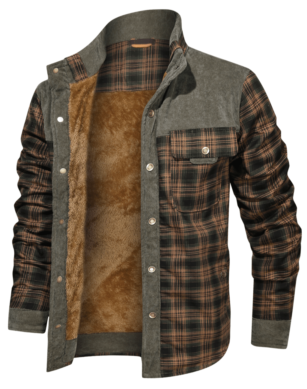 Men’s Casual Jacket | Button-Up Pockets