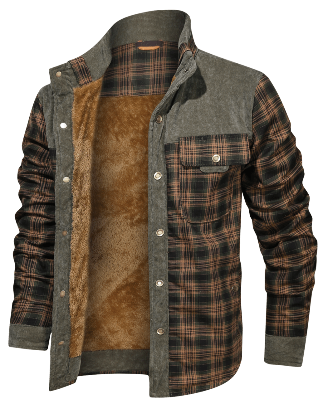 Men’s Casual Jacket | Button-Up Pockets