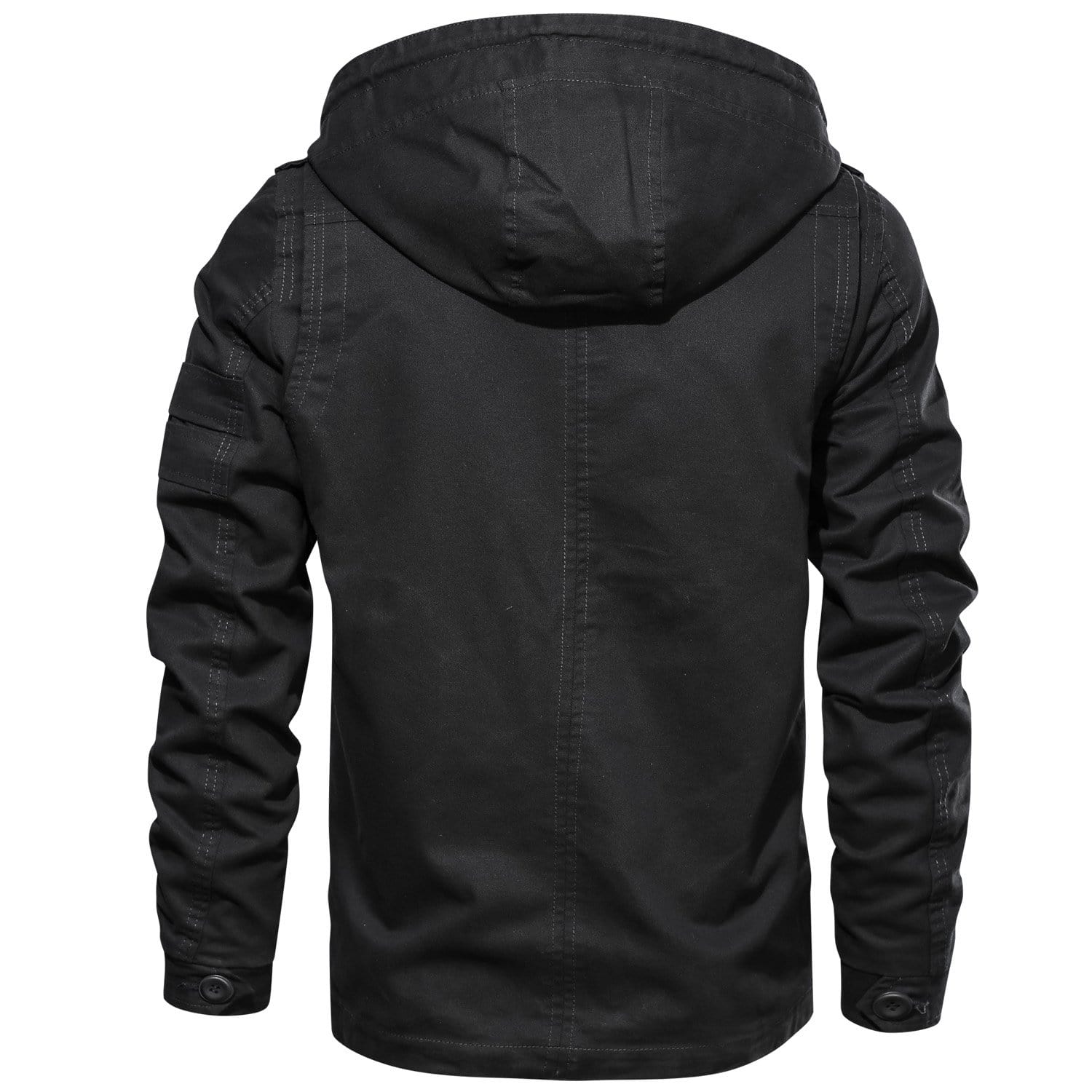 Men’s Casual Jacket | Hooded Button Zip