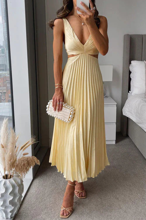 Women’s Formal Maxi Dress | Pleated