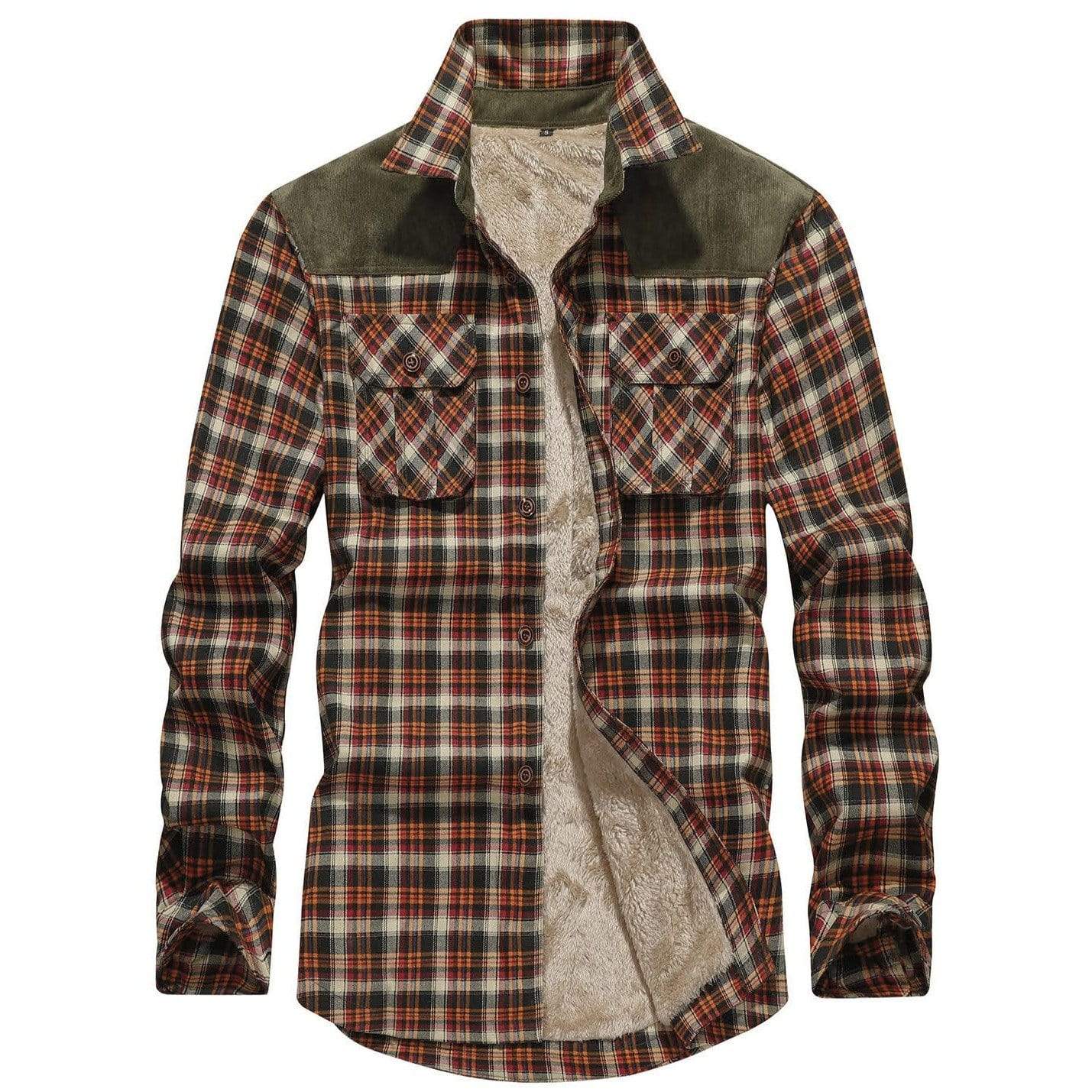 Men’s Casual Fleece Jacket | Button-Up
