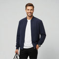 Men’s Casual Bomber Jacket | Zip-Up and Side Pockets