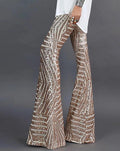 Women’s Flare Pants | High Waist Sequin