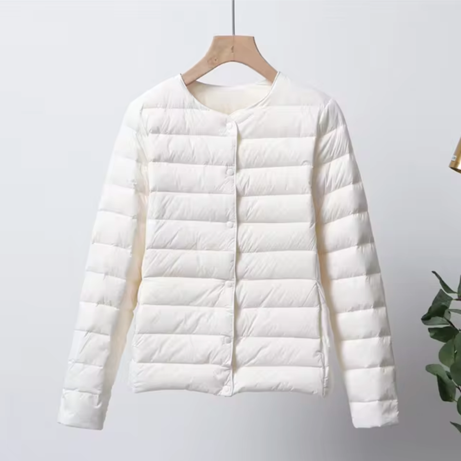 Women’s Quilted Jacket | Cropped and Buttoned