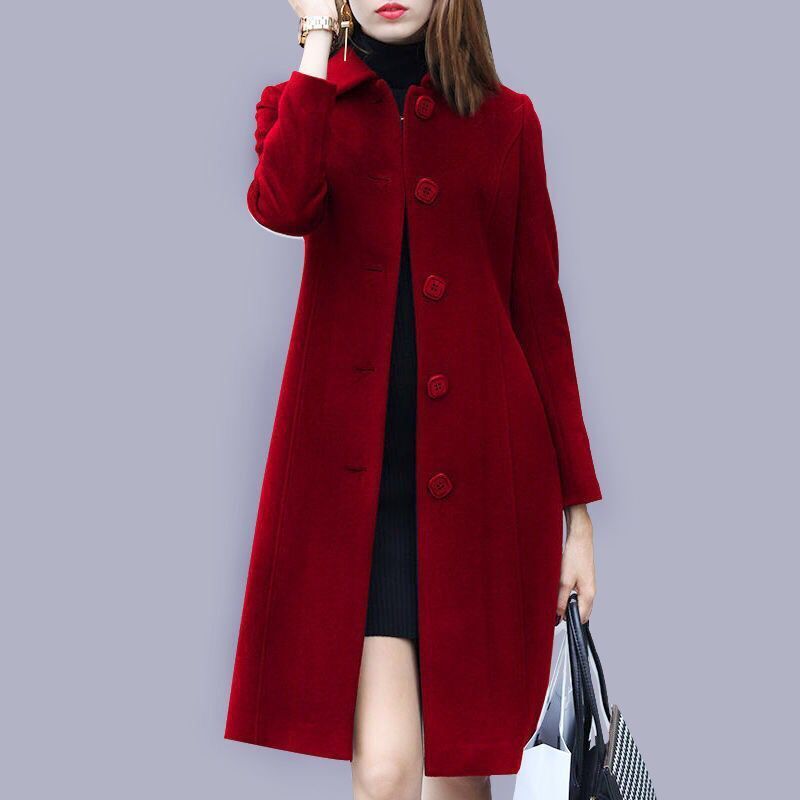Women’s Casual Long Coat | Button Up