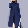 Women’s Casual Long Coat | Button Up