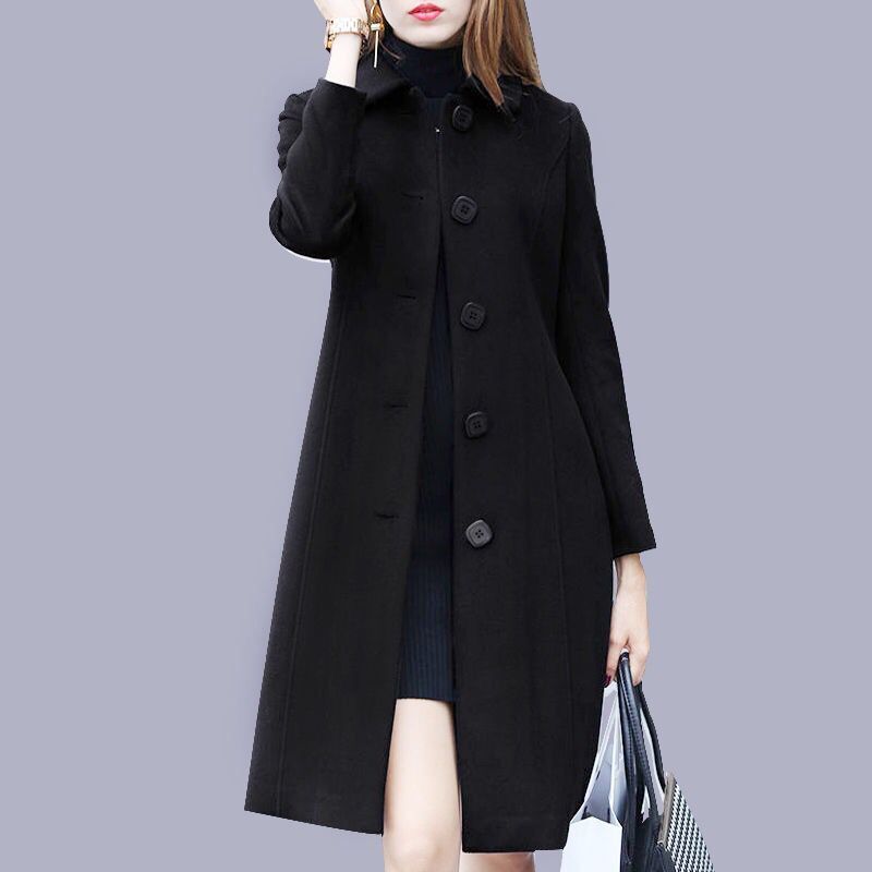 Women’s Casual Long Coat | Button Up