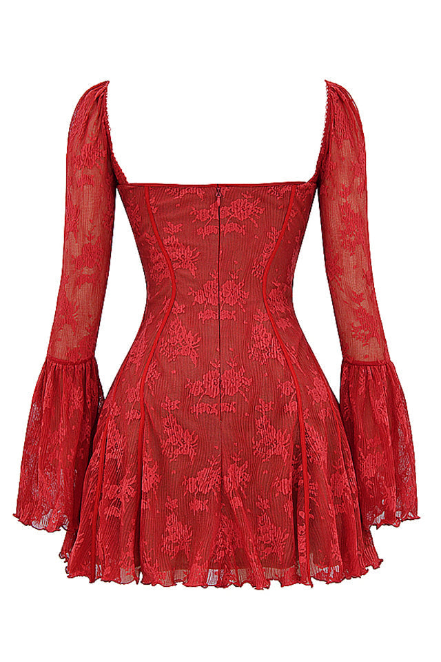 Women’s Floral Mini Dress | Long Sleeve