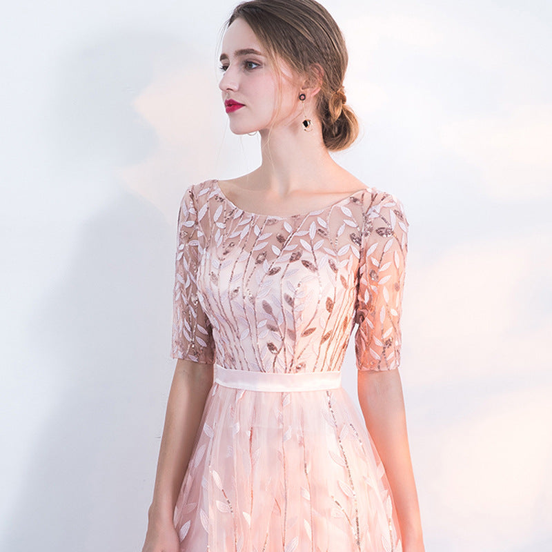Women’s Wedding Guest Dress with 3/4 Sleeves | Maxi