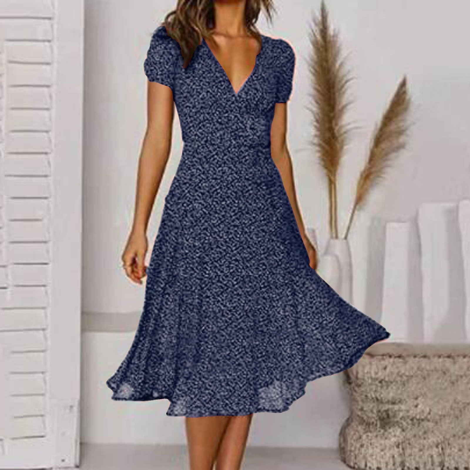 Women’s Wedding Guest Dress | V-Neck Midi