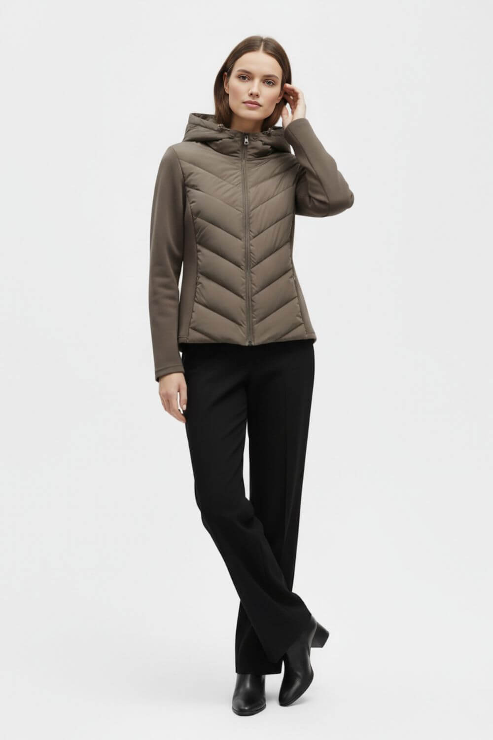 Women’s Puffer Jacket | Hooded Zip-Up