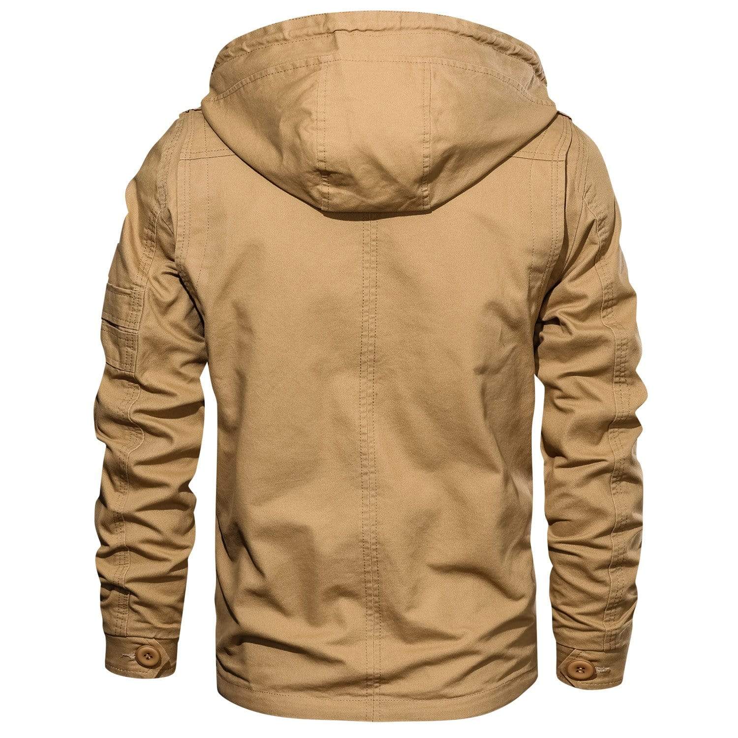 Men’s Casual Jacket | Hooded Button Zip