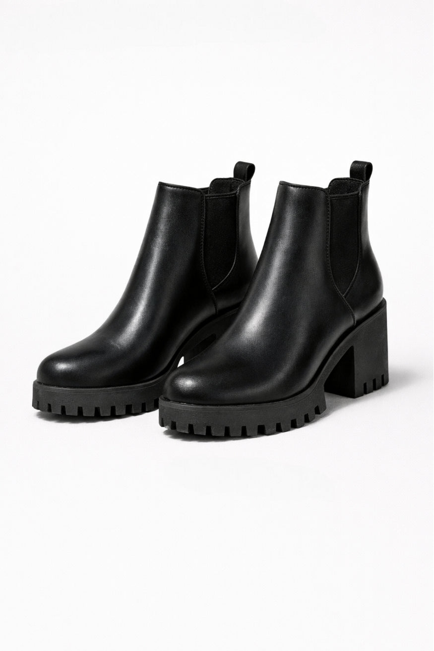 Women’s Chunky Ankle Boots | Slip On