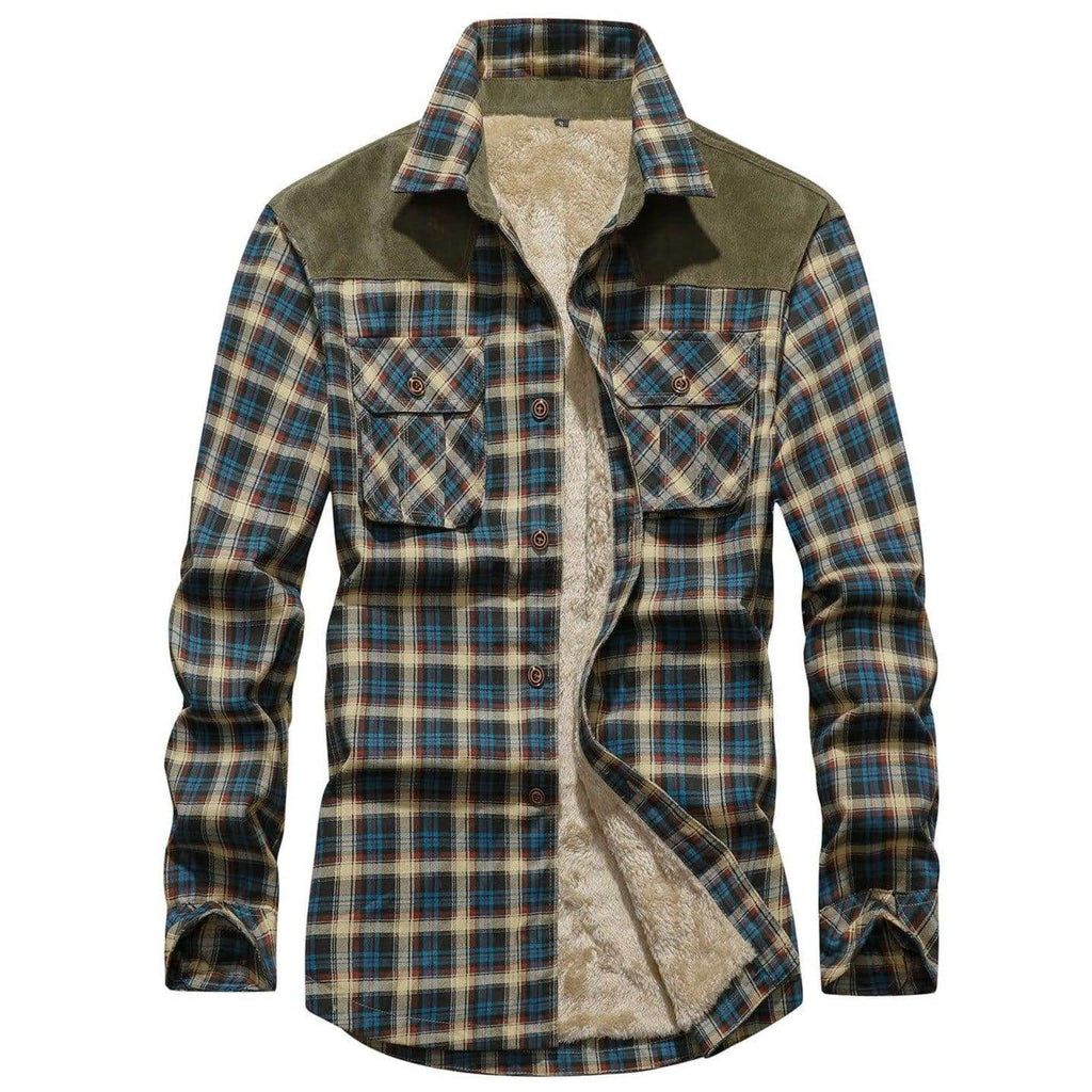 Men’s Casual Fleece Jacket | Button-Up