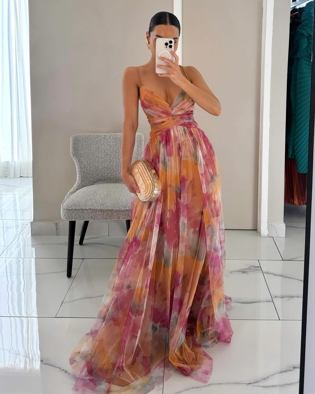 Women's Floral Dress | Maxi and V-Neck