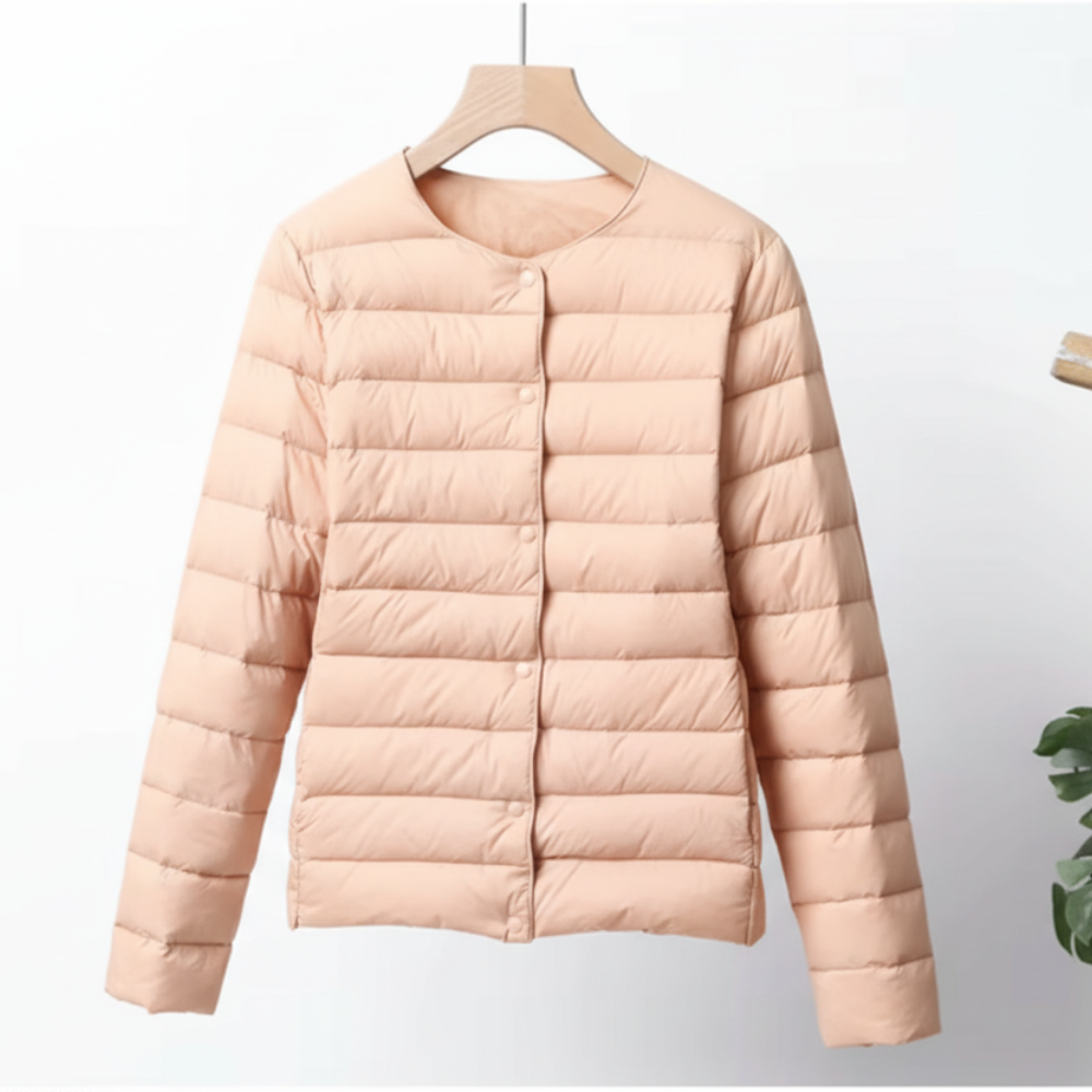 Women’s Quilted Jacket | Cropped and Buttoned