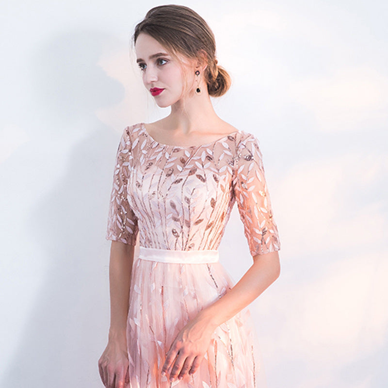 Women’s Wedding Guest Dress with 3/4 Sleeves | Maxi
