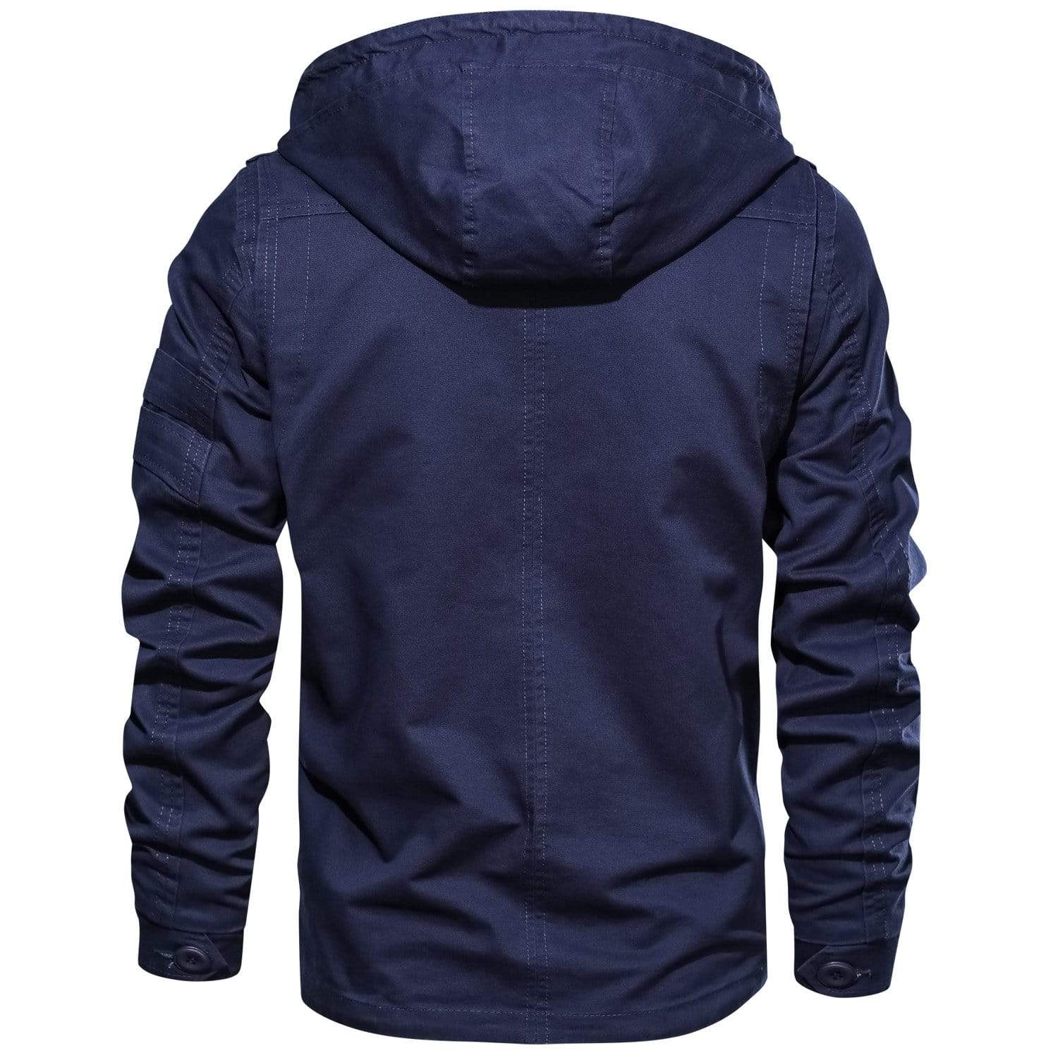 Men’s Casual Jacket | Hooded Button Zip