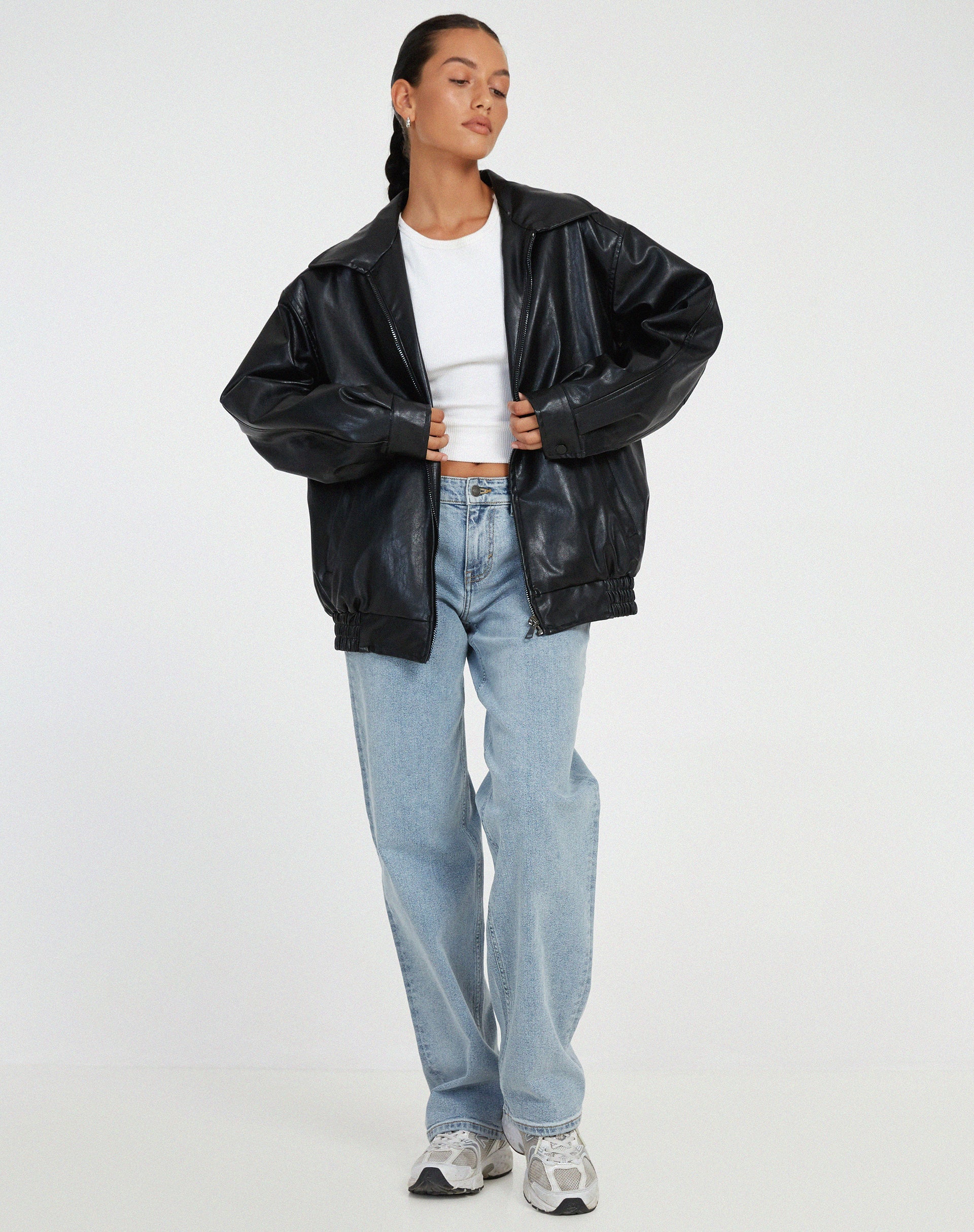 Women’s Oversized Bomber Jacket | Zip-Up