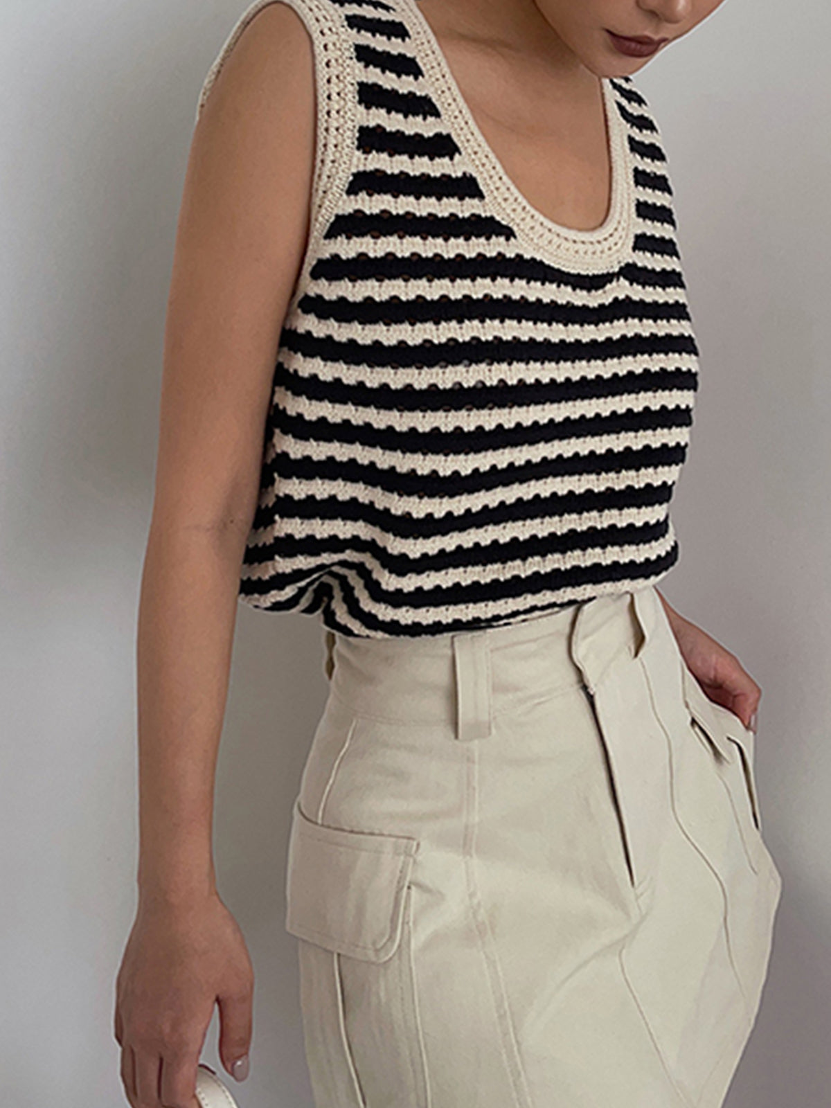 Women Sleeveless Knit Top | Casual Women Blouse