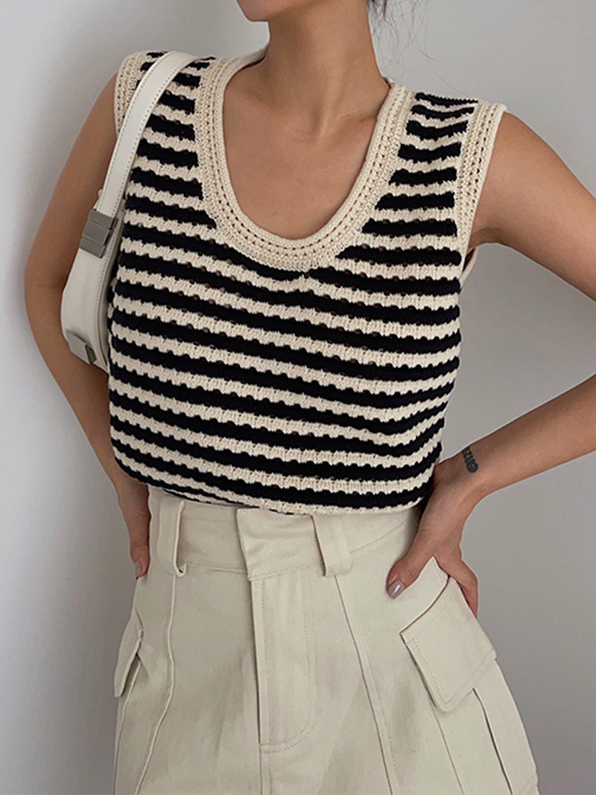 Women Sleeveless Knit Top | Casual Women Blouse