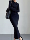 Hooded Long Sleeve Maxi Dress | Women Maxi Dress