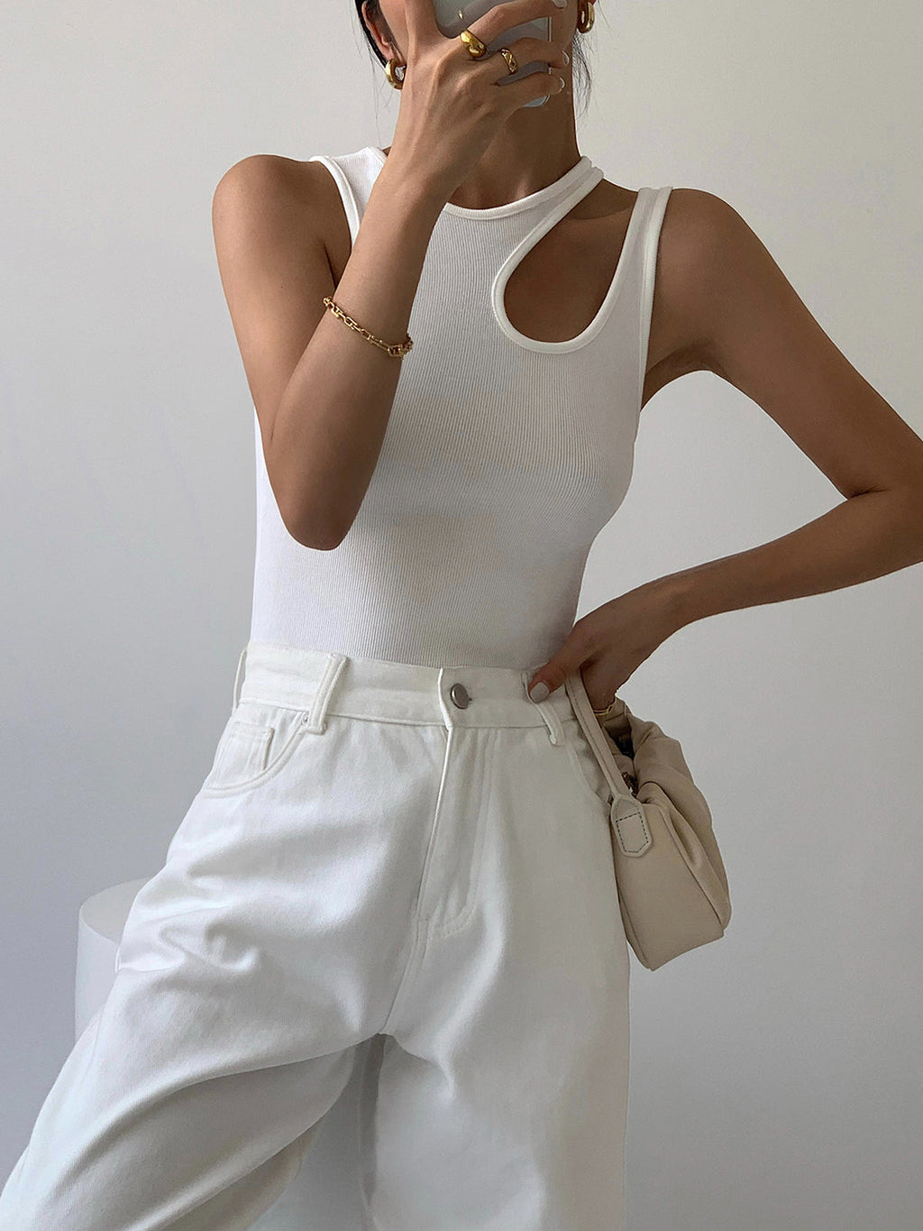 Women’s Halter Neck Tank Top in Slim Fit Style | Sleeveless Vest Top