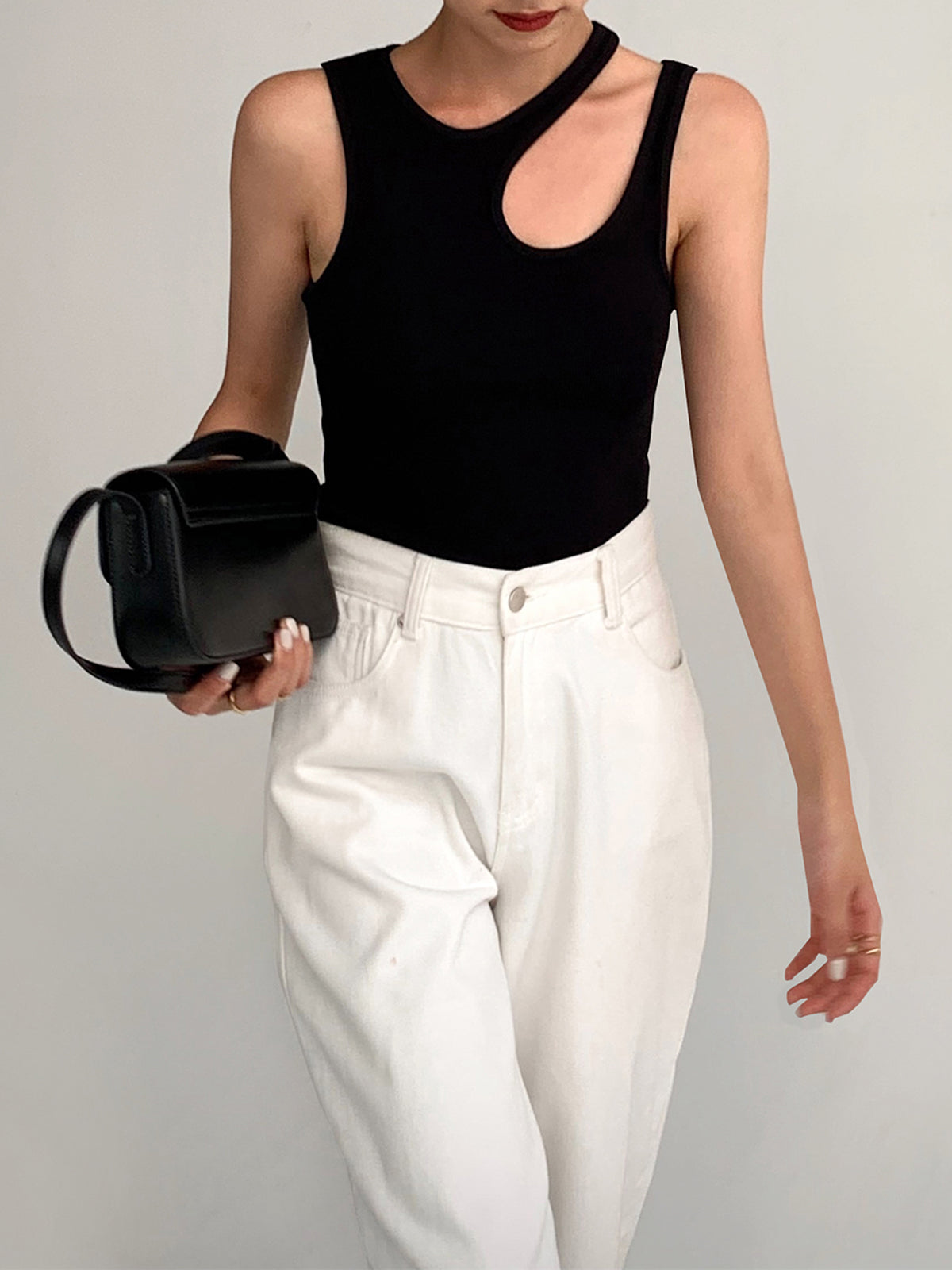 Women’s Halter Neck Tank Top in Slim Fit Style | Sleeveless Vest Top