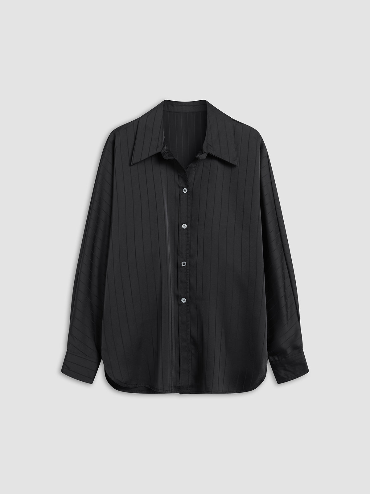 Women’s Oversized Button Up Shirt in Long Sleeve Style | Women Collared Blouse