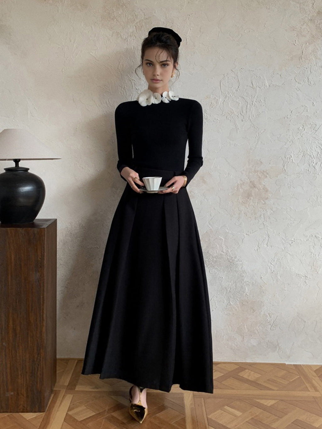 Women’s Long Sleeve Knit Blouse | Elegant Long Sleeve Top for Women