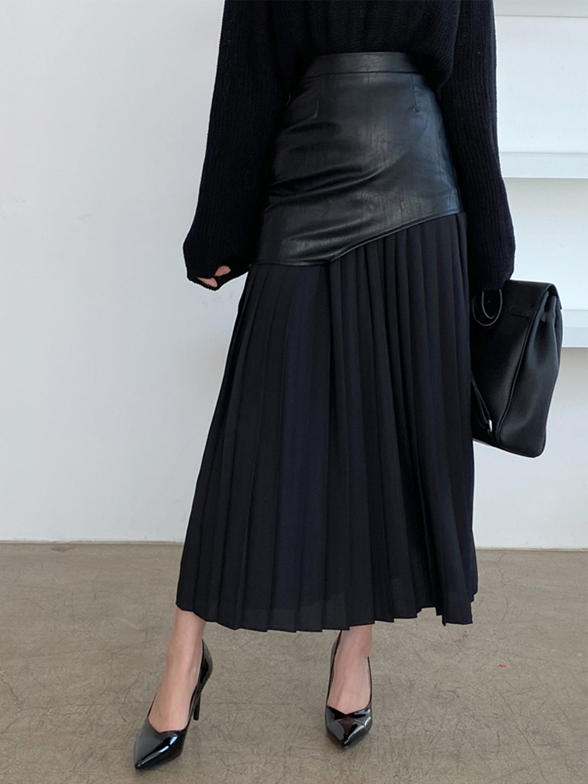 Women’s Pleated Midi Skirt | High Waist