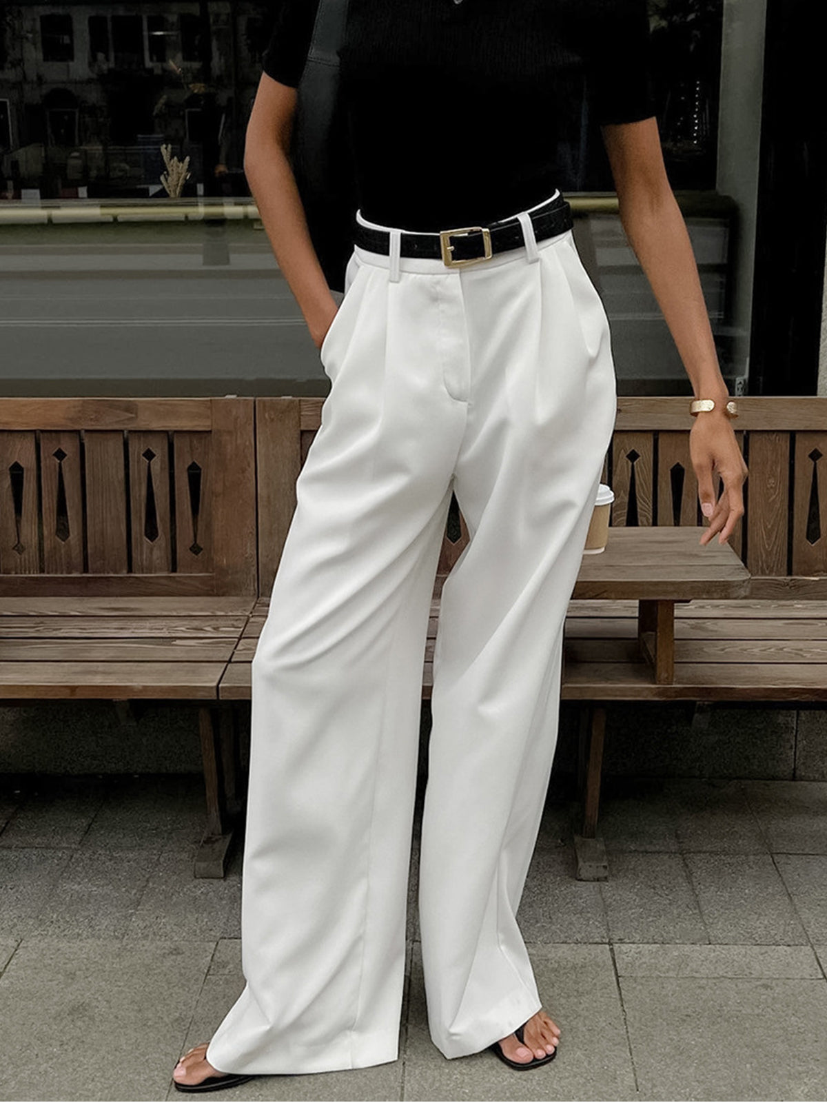 Women’s High Waist Pants | Wide Leg
