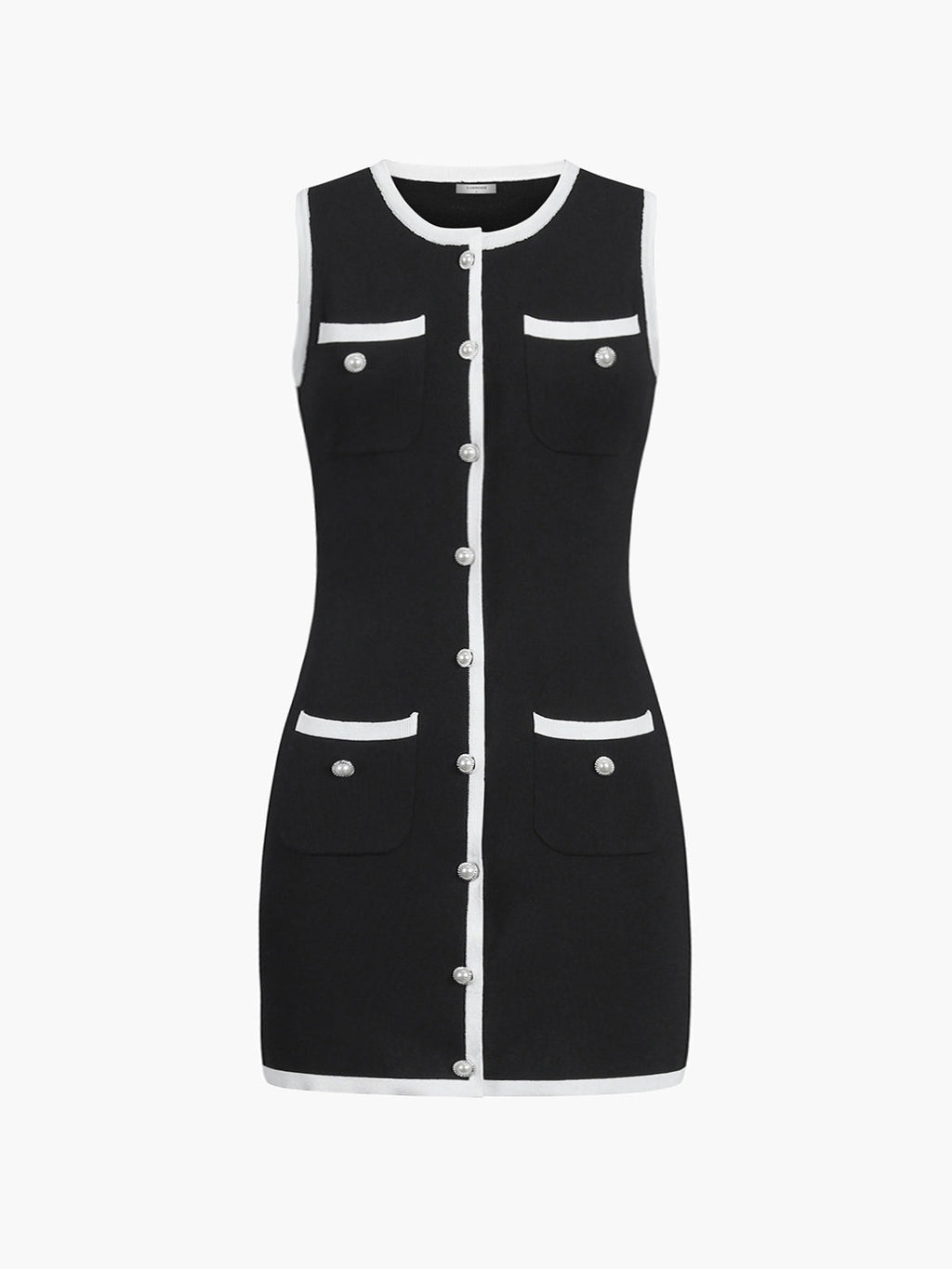 Women’s Sleeveless Button Front Short Dress | Elegant Summer Dress for Women
