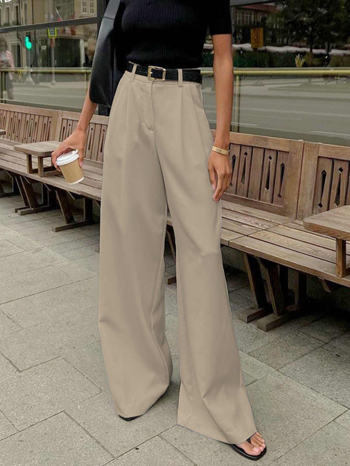 Women’s High Waist Pants | Wide Leg