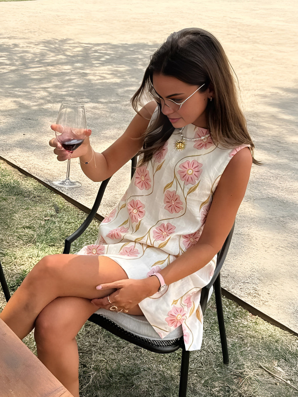 Women’s Summer Mini Dress in Floral Sleeveless Style | Elegant Summer Dress