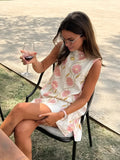 Women’s Summer Mini Dress in Floral Sleeveless Style | Elegant Summer Dress