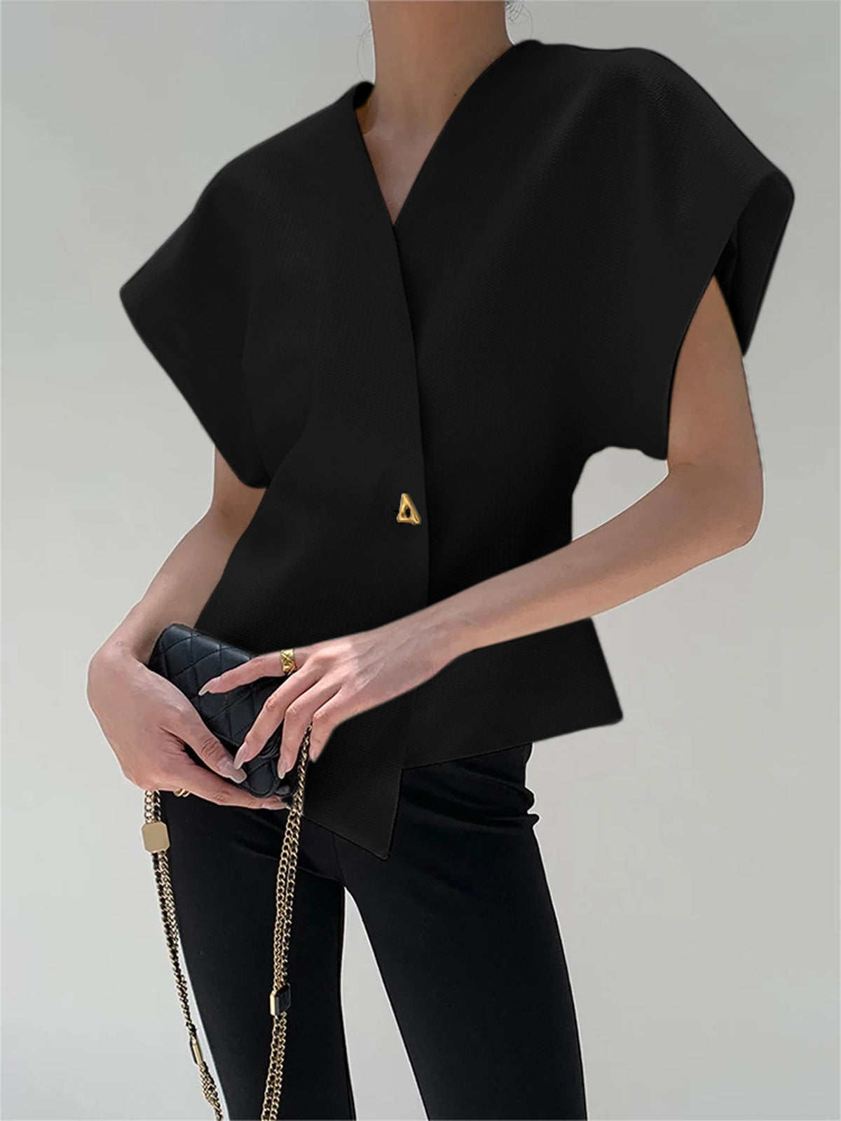 Women’s Sleeveless Blouse | V-Neck