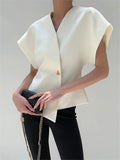 Women’s Sleeveless Blouse | V-Neck