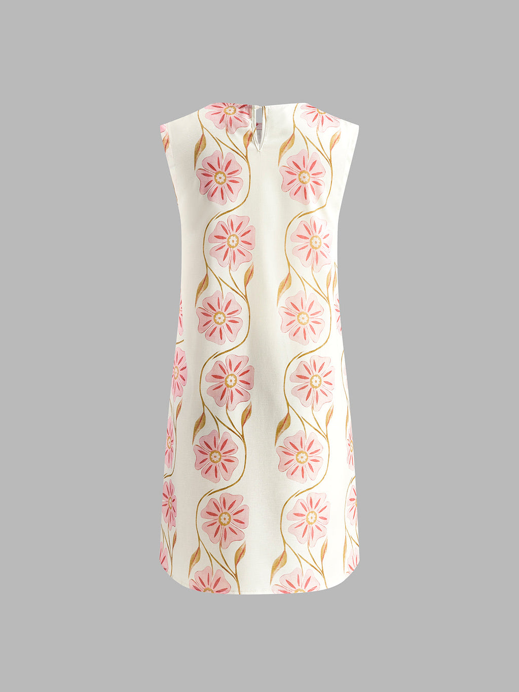 Women’s Summer Mini Dress in Floral Sleeveless Style | Elegant Summer Dress
