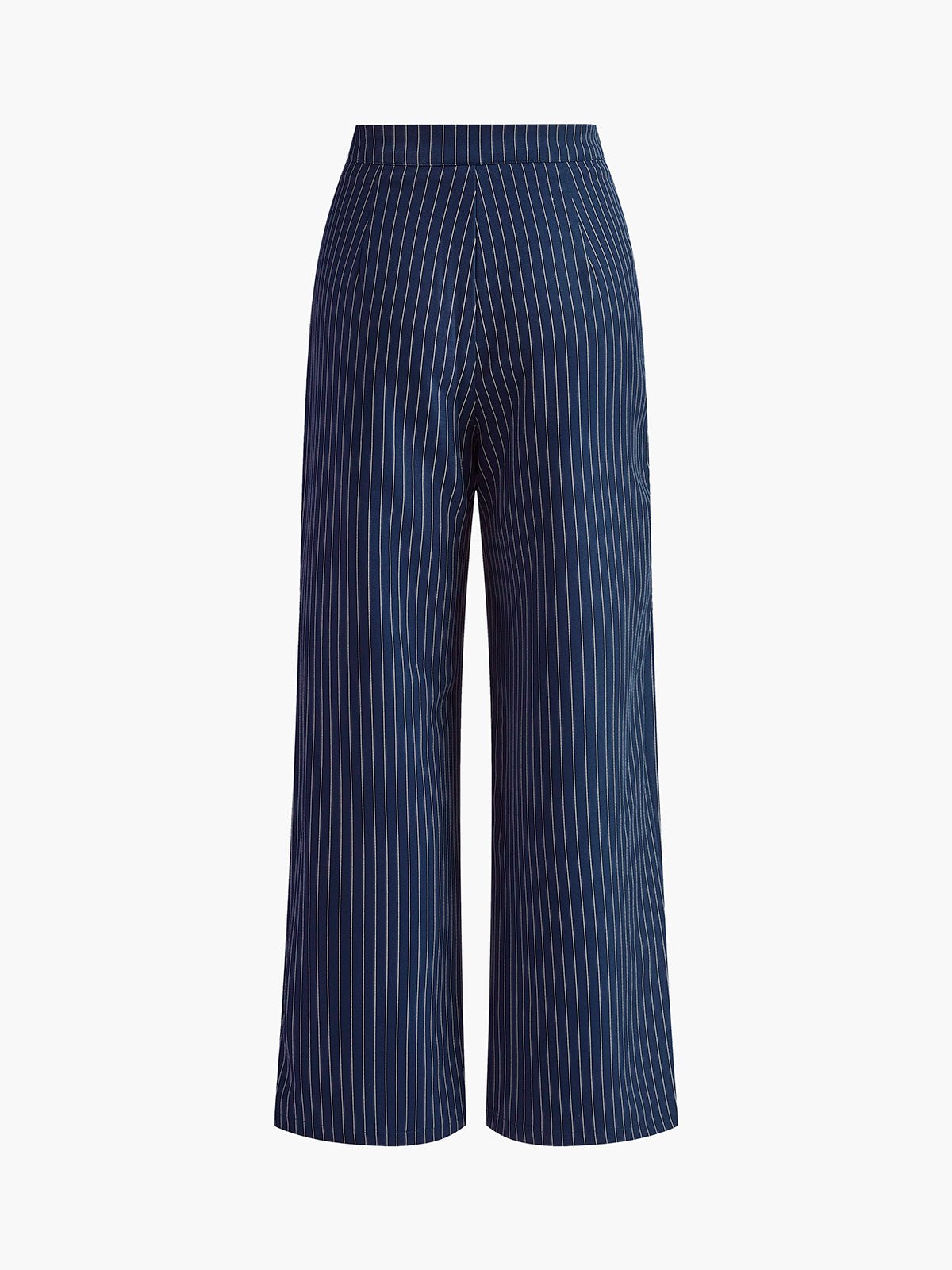 Women’s Pinstripe Wide Leg Trousers in Pleated Style | Wide Leg Trousers Women