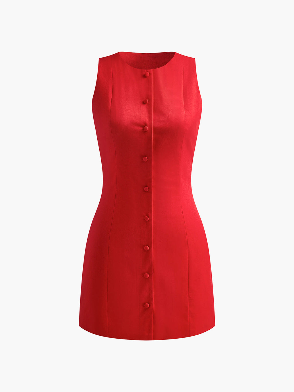 Women’s Sleeveless Button Front Summer Dress | Elegant Short Dress for Women