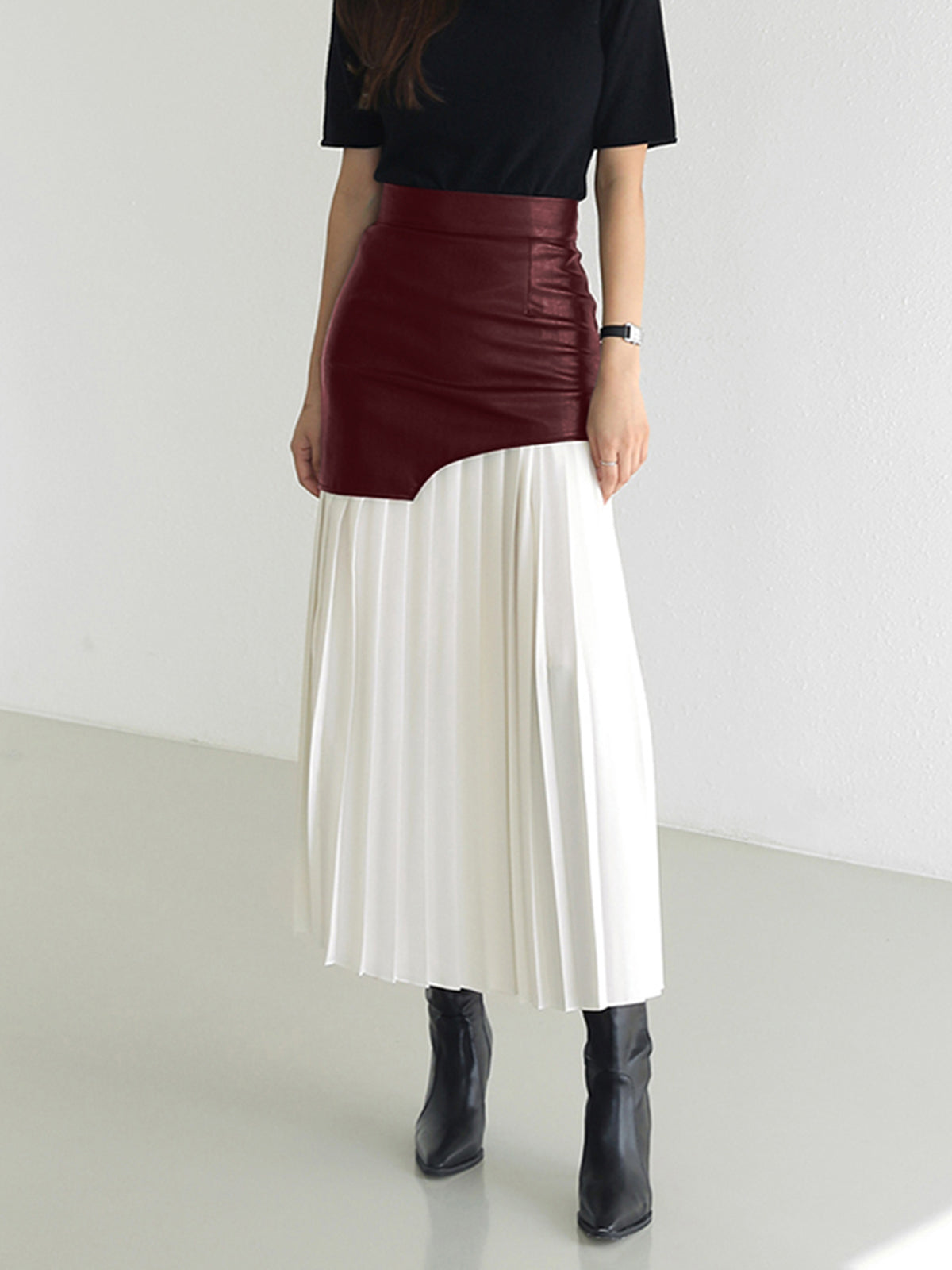 Women’s Pleated Midi Skirt | High Waist