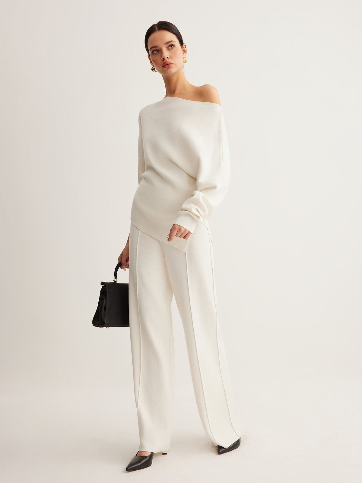 Women’s One Shoulder Long Sleeve Blouse | Elegant Long Sleeve Top for Women