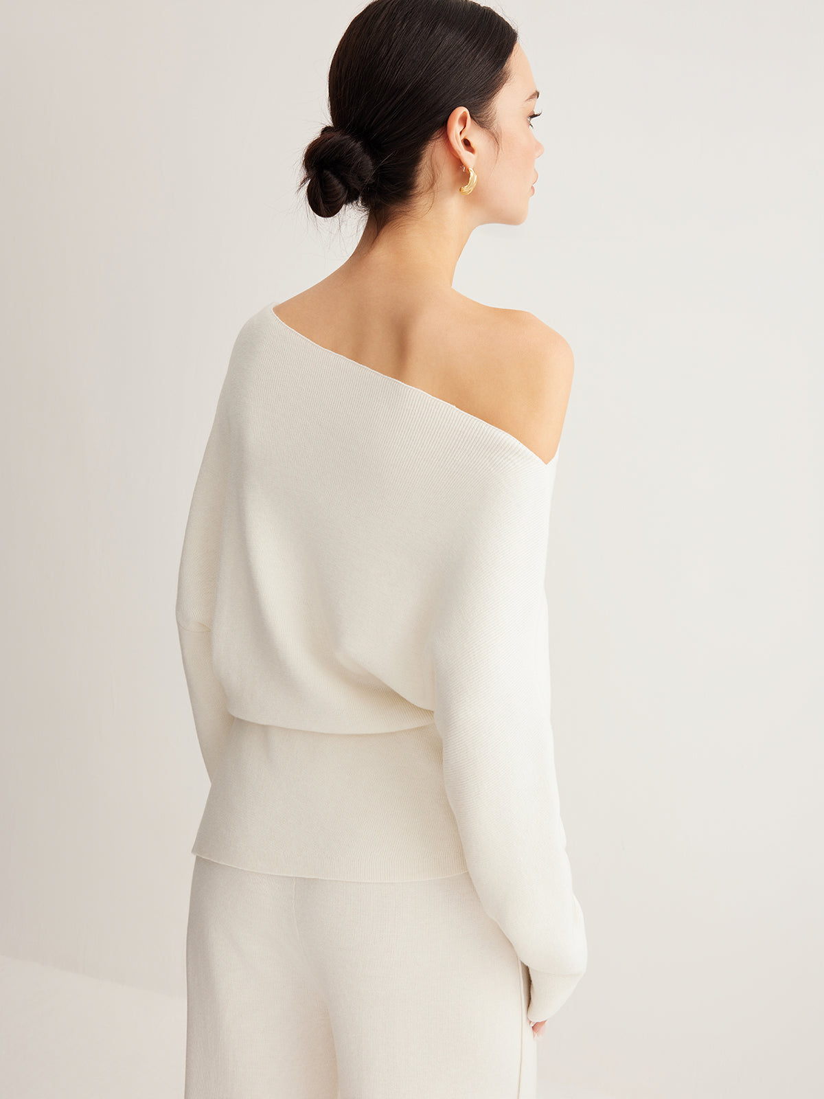 Women’s One Shoulder Long Sleeve Blouse | Elegant Long Sleeve Top for Women